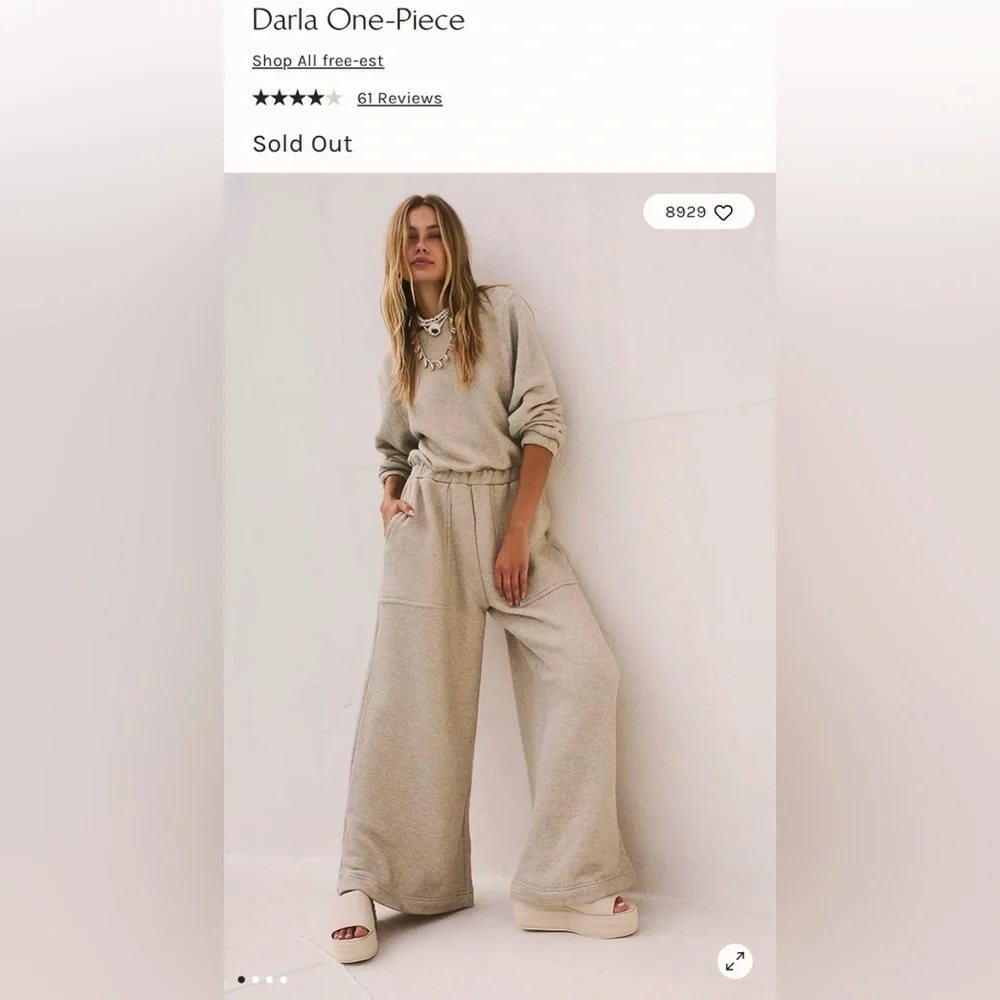 (NWOT) Free People Darla One-Piece In Heathered Tan Size M - Picture 13 of 13